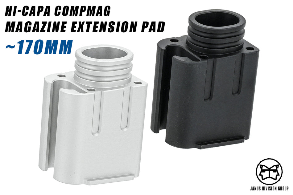 JDG Hi-Capa CompMag Magazine Extension Pad 170mm Type ( Functional +5 Rounds +Gas )