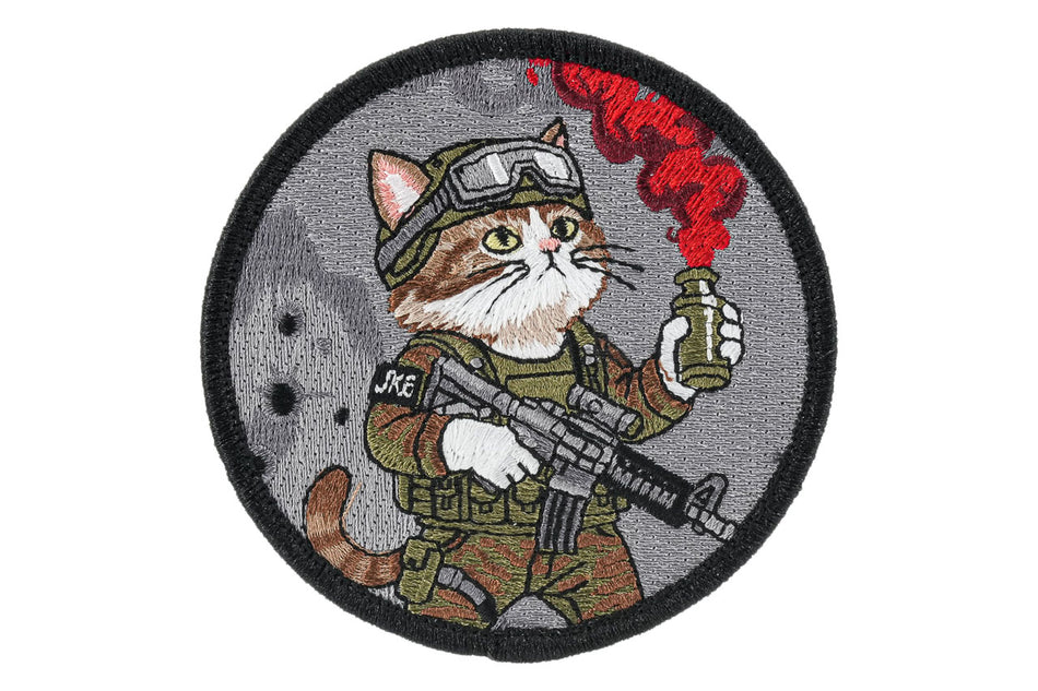 J.K.ARMY Prozi Cat Support Red Smoke Style Patch