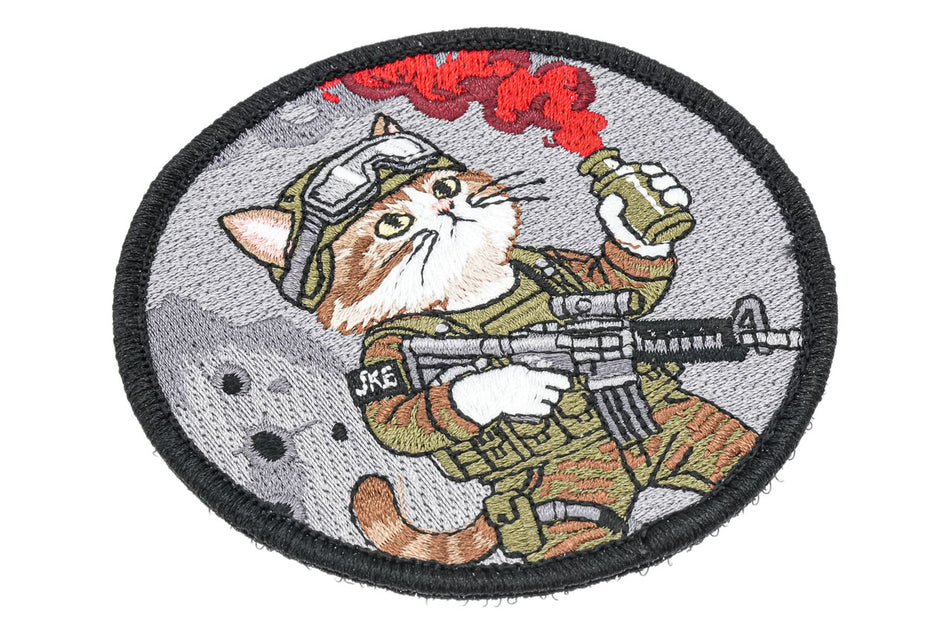 J.K.ARMY Prozi Cat Support Red Smoke Style Patch