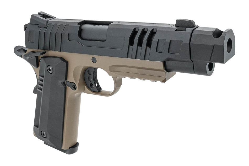 KJ Works KP-24 1911 Full Metal GBB Pistol Airsoft ( Tan Two-Tone )