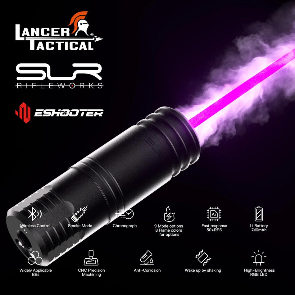 LANCER TACTICAL x SLR N.O.T.A.S. Faux Suppressor Built-in Flare Smoky BT Tracer