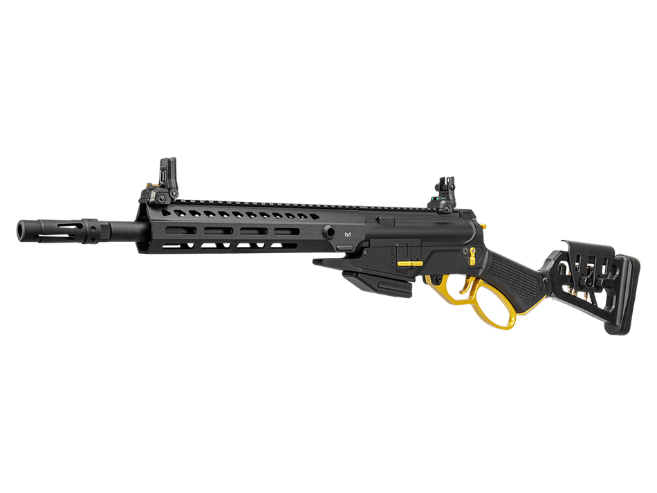 G&G LEVAR ORO 15" Gas Powered Lever Action Rifle Airsoft ( Black X Gold )