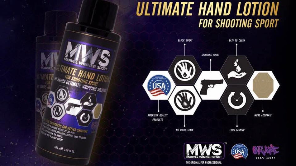 MWS Ultimate Hand Lotion For Shooting Sport ( Power Grip Dry Hands ) ( 100ml )