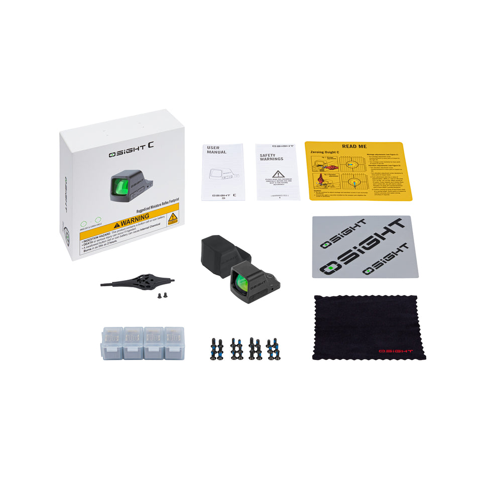 OLIGHT Osight C Open Reflex Green Dot Sight ( 2 MOA Dot & 32 MOA Circle )