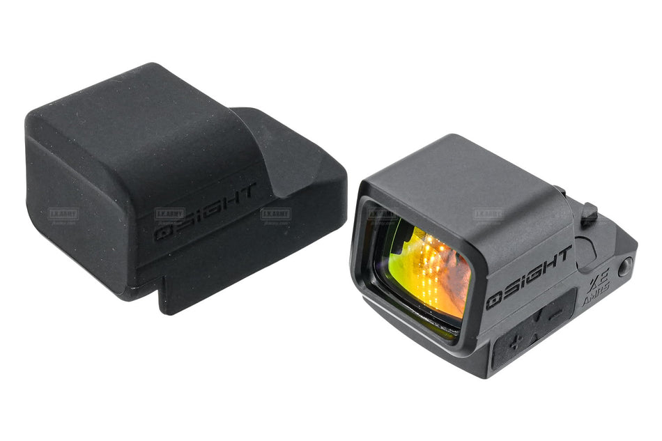 Osight XE AMRS Enclosed Red Dot Sight with Ruggedized Miniature Reflex RMR Footprint, 2/6+32 MOA Advanced Multi-Reticle System and Side-Loading Battery