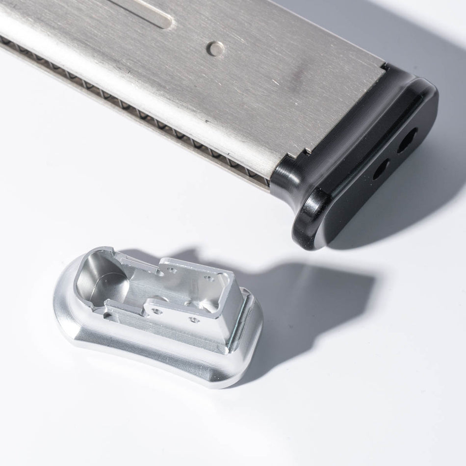 Revanchist Aluminum Magazine Base Type B For Marui TM 1911 / MEU / Desert Warrior 4.3 28 Rounds Magazine