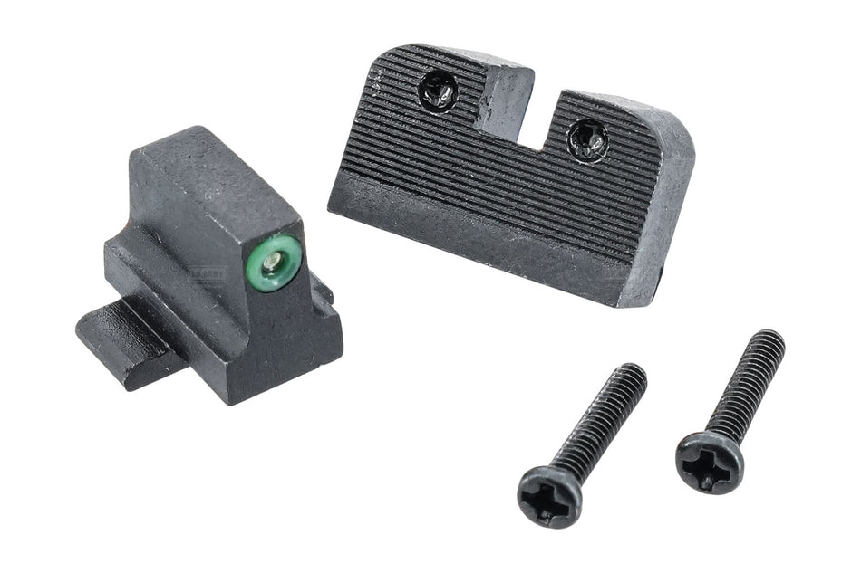 Pro-Arms X-Type Tritium Steel Suppressor Sight Set For Marui TM P320 GBBP Series