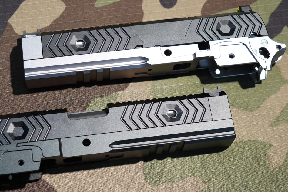 SAVIA CNC Aluminum PT Stype 1 Slide & Frame Kit For Marui TM Hi-Capa GBBP Series