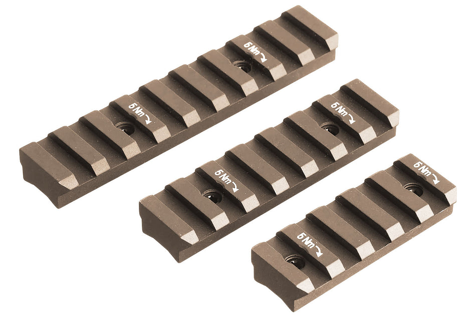 TASK FORCE Hkey Mod 20mm Picatinny Rail / Rail Section ( Black / Tan ) ( 54mm / 74mm / 94mm )