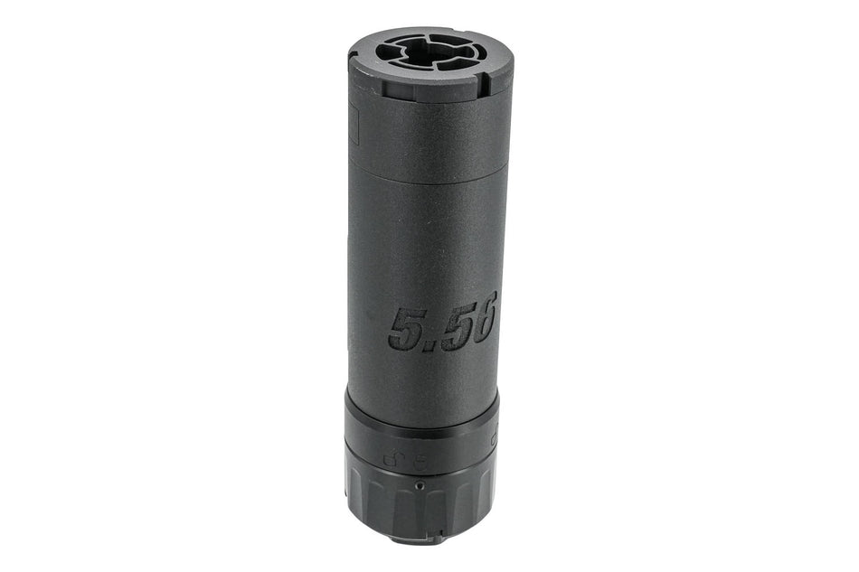 TASK FORCE SLX556C / SLX762 / SLH300 QD Style Dummy Airsoft Barrel Extension with Flash Hider 14mm CCW ( Black )