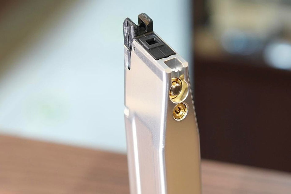 TTI Airsoft Aluminum 40 Rounds Lightweight Magazine For Marui TM Hi-Capa GBBP Series ( Silver )