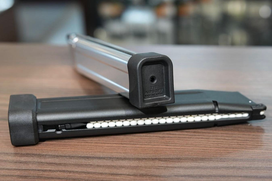 TTI Airsoft Aluminum 50 Rounds Lightweight Magazine For Marui TM Hi-Capa GBBP Series