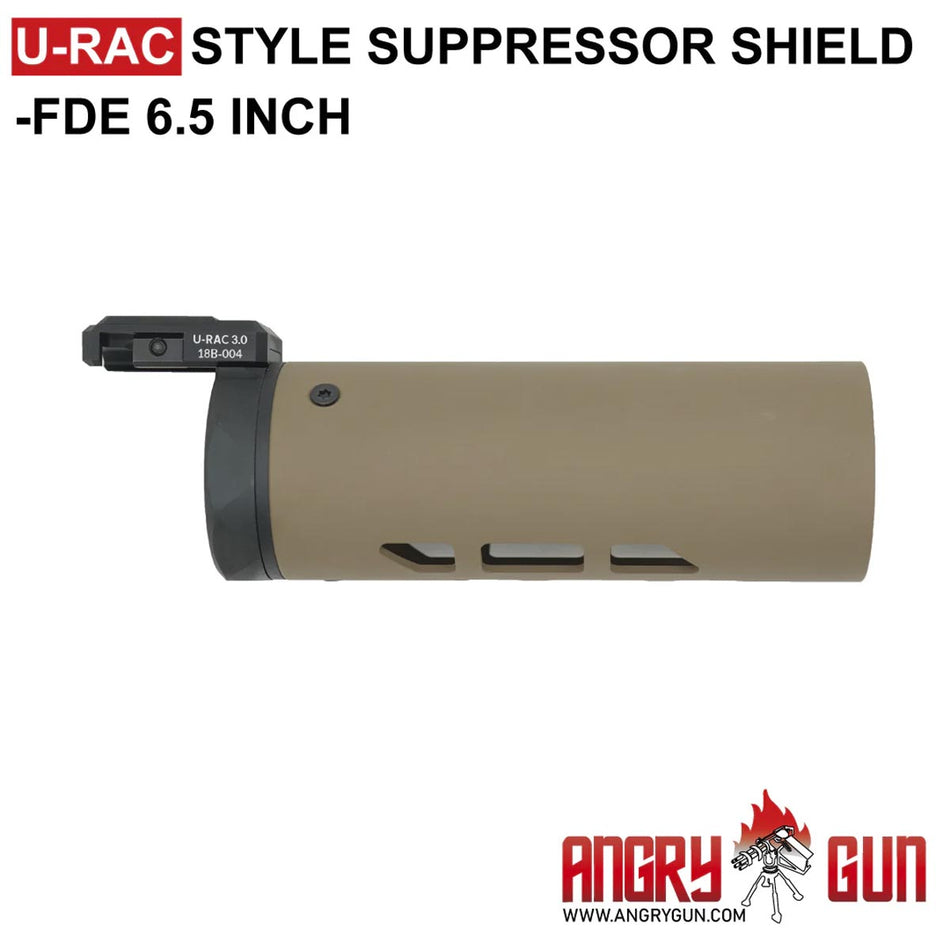 Angry Gun U-RAC 6.5" Universal Carbon Fiber Front Shield ( Cerakote FDE )
