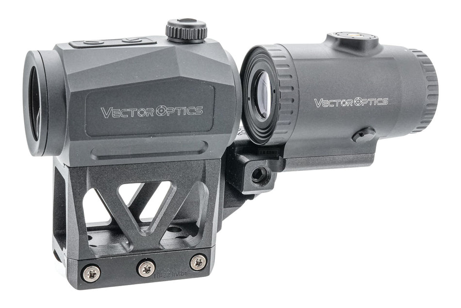 Vector Optics Scrapper 1x25 MRT Red Dot & Paragon 3x Magnifier Kit with Integrated One-Piece Picatinny Mount