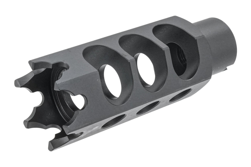 WII TECH CNC Steel DTK-1L Style Muzzle Brake 14mm CCW For Marui TM AKM GBB