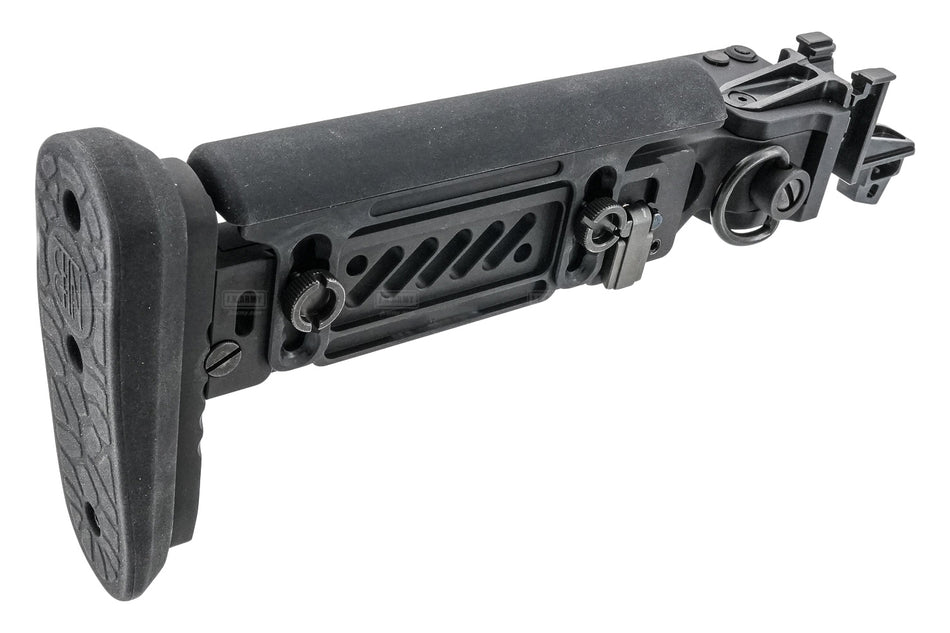 WII TECH Aluminum PT-5 Style Extendable Folding Stock Set For Marui TM AKM GBB ( 2025 Ver. )