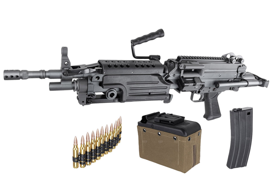 WELL PRO M249-S PARA Dual Twin Motor Machine Gun LMG AEG ( High ROF Ver )