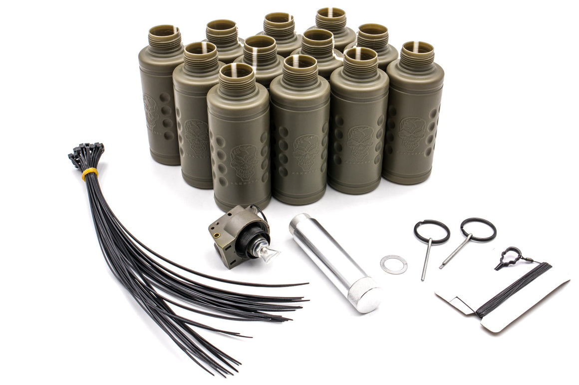 APS Thunder B CO2 Sound Grenade Shocker 12pcs Shell Complete Set ( Hakkotsu TB12E )