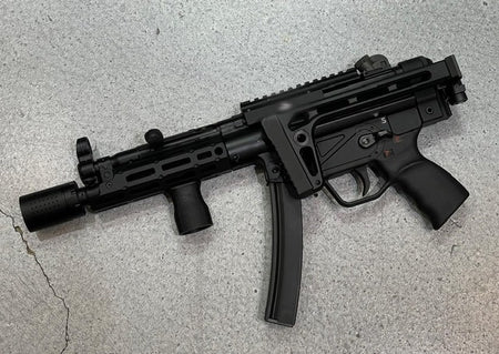 Bow Master x GMF Picatinny Rail M1913 20mm Stock Adapter for UMAREX / VFC HK53 MP5A5 GBB & Marui TM MP5A5 Next Gen AEG Series ( Type B )