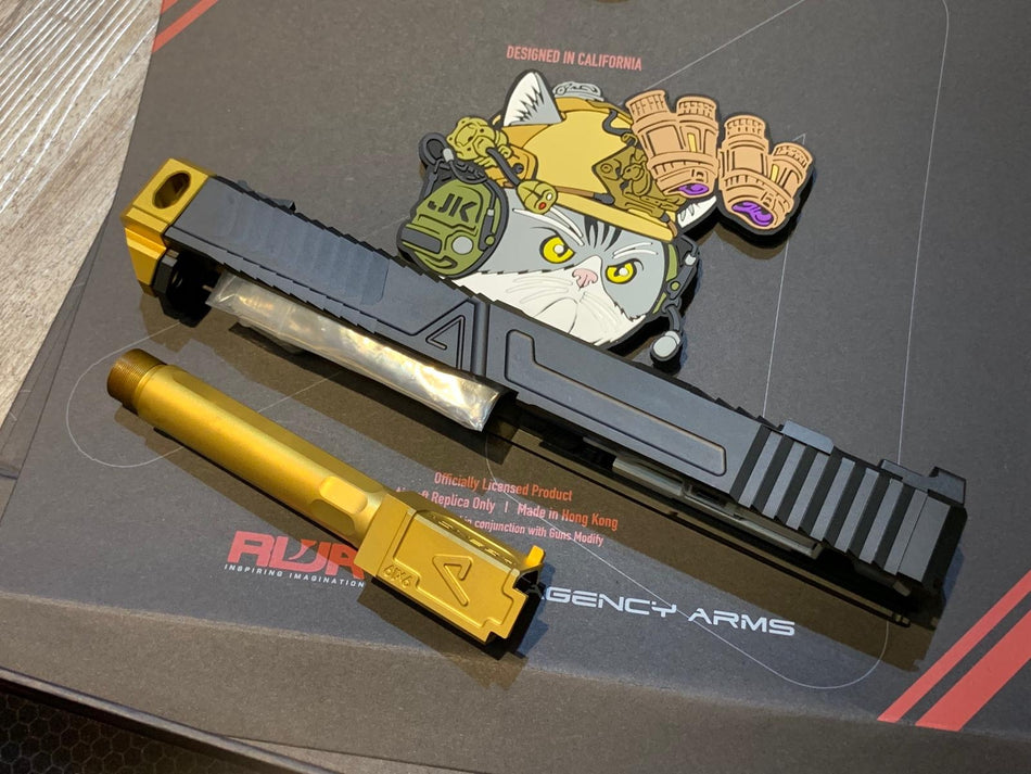 RWA Agency Arms Project NOC ( Full Size Deluxe Stainless Steel Version ) Slide Set for TM Model 17 ( Limited Edition )