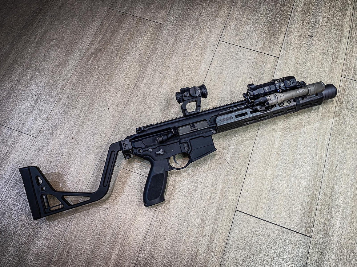 Artisan Folding Visor Stock for MCX / M1913 20mm Rail ( Black )