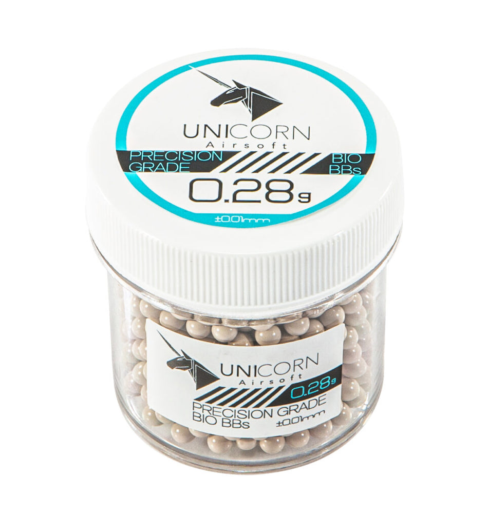 Unicorn 0.28g Precision Grade 6mm Airsoft BIO BBs ( Diameter 5.95mm +/-0.01 )
