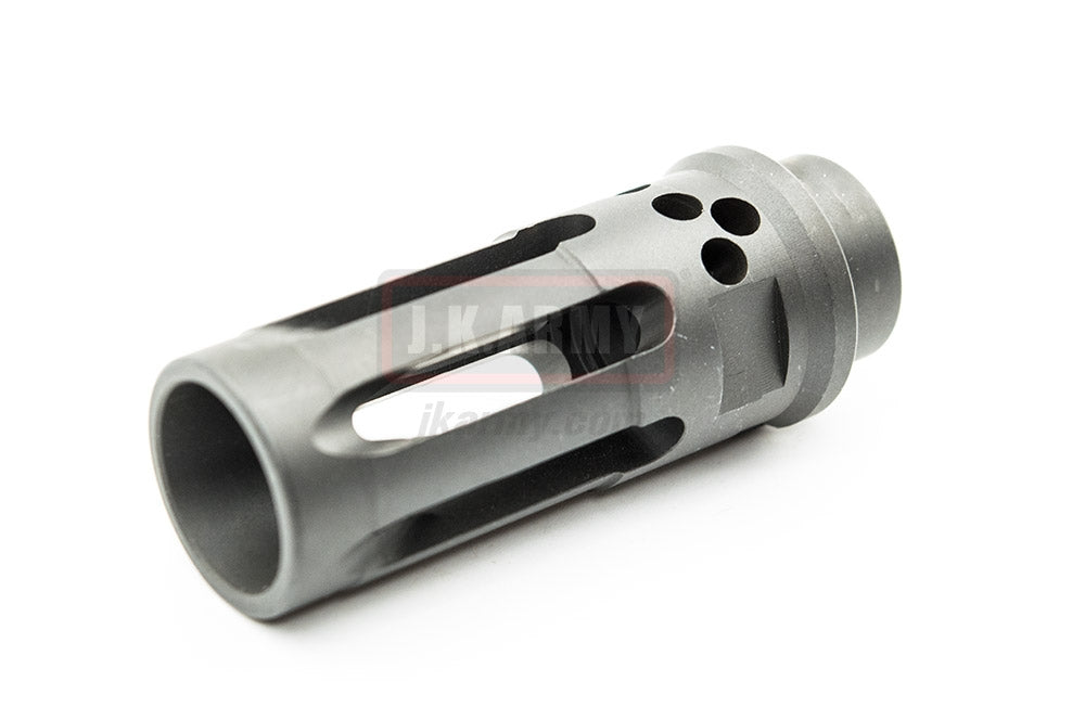 Airsoft Artisan SF Style W Comp Flash Hider 14mm CCW ( BK )