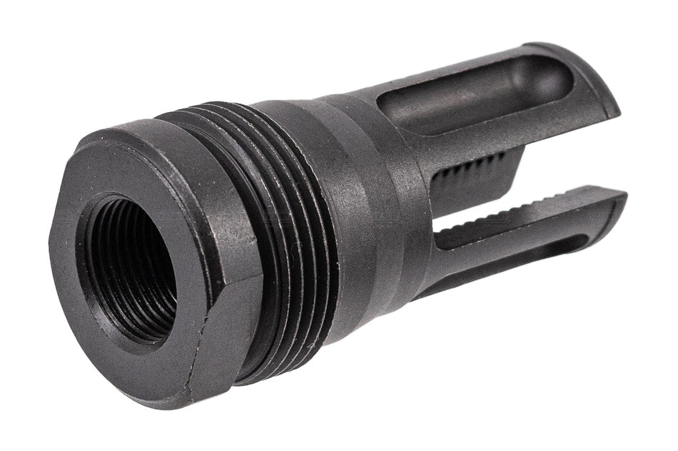 Airsoft Artisan Steel 3 Prong Flash Hider For REX Style Airsoft Barrel Extension