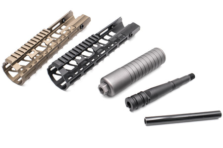 Artisan 10 Inch SUR300 Rail Handguard Set for SIG Airsoft MCX Virtus ( Black / DE )-DDC ( Desert Dirt Color )