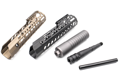 Artisan 10 Inch SUR300 Rail Handguard Set for SIG Airsoft MCX Legacy ( Black / DE )-DDC ( Desert Dirt Color )