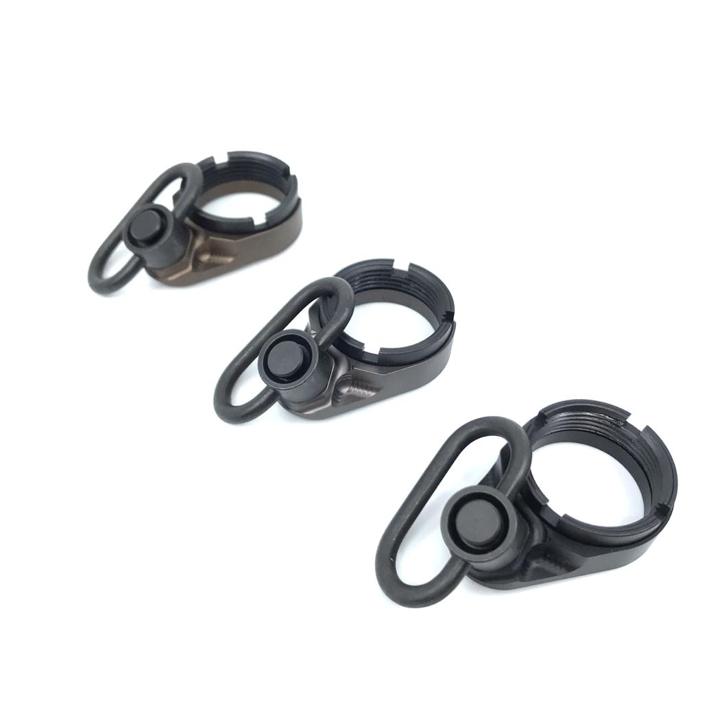 Artisan QD Sling Mount Plate for Marui TM MWS GBBR ( Black / Grey / Brown )-Black