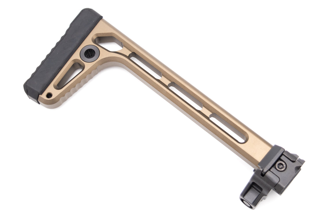 Artisan Folding Mini Stock for Airsoft MCX / M1913 20mm Rail ( DE )