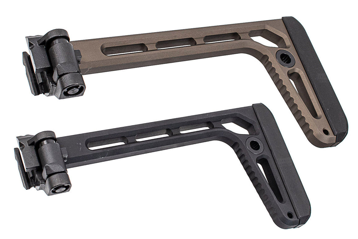 Artisan Folding Mini Plus Stock for Airsoft MCX / M1913 20mm Rail ( Type A ) ( Black / DE )-Dark Earth ( DE )