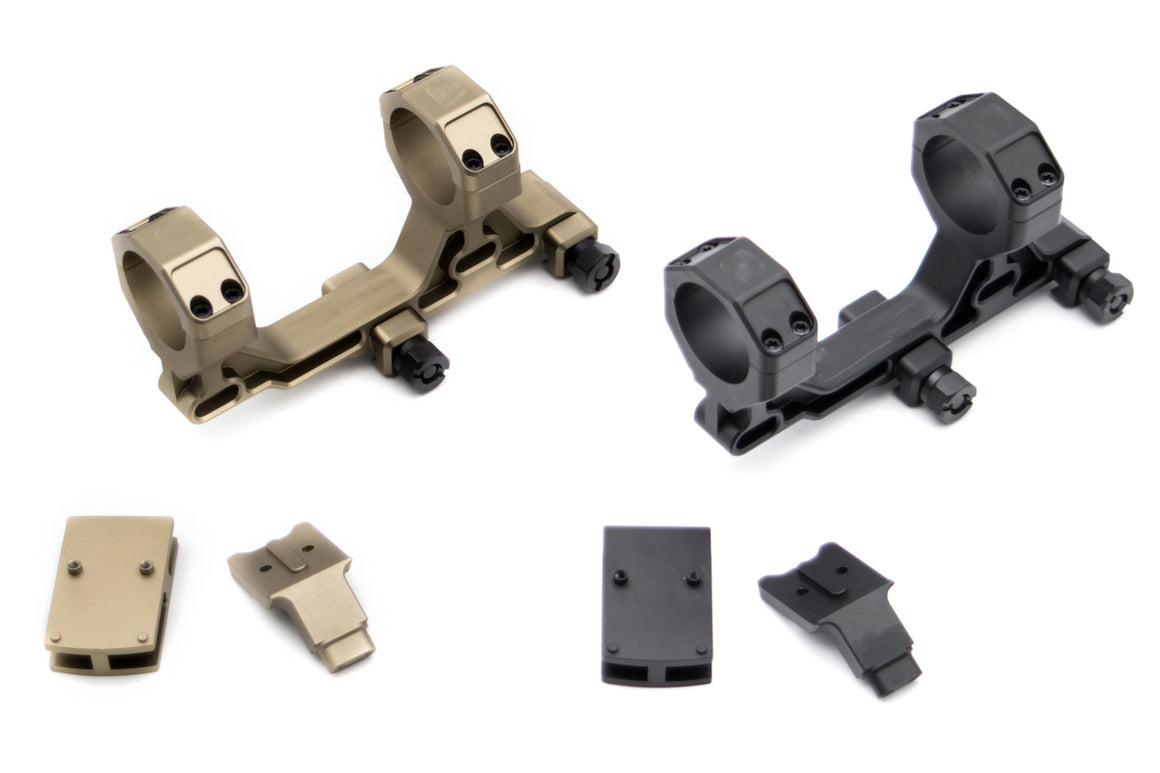 ARTISAN BO Style 30mm Modular Scope Mount for 1913 20mm Rail System with T1 / T2 Adapter / RMR Adapter-with T1/T2 Adapter-Black