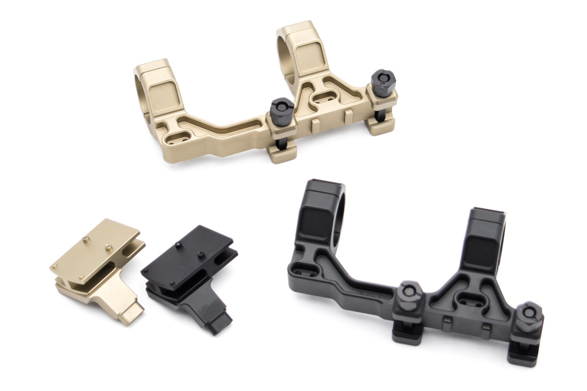 ARTISAN BO Style 30mm Modular Scope Mount for 1913 20mm Rail System with T1 / T2 Adapter / RMR Adapter-with T1/T2 Adapter-Black