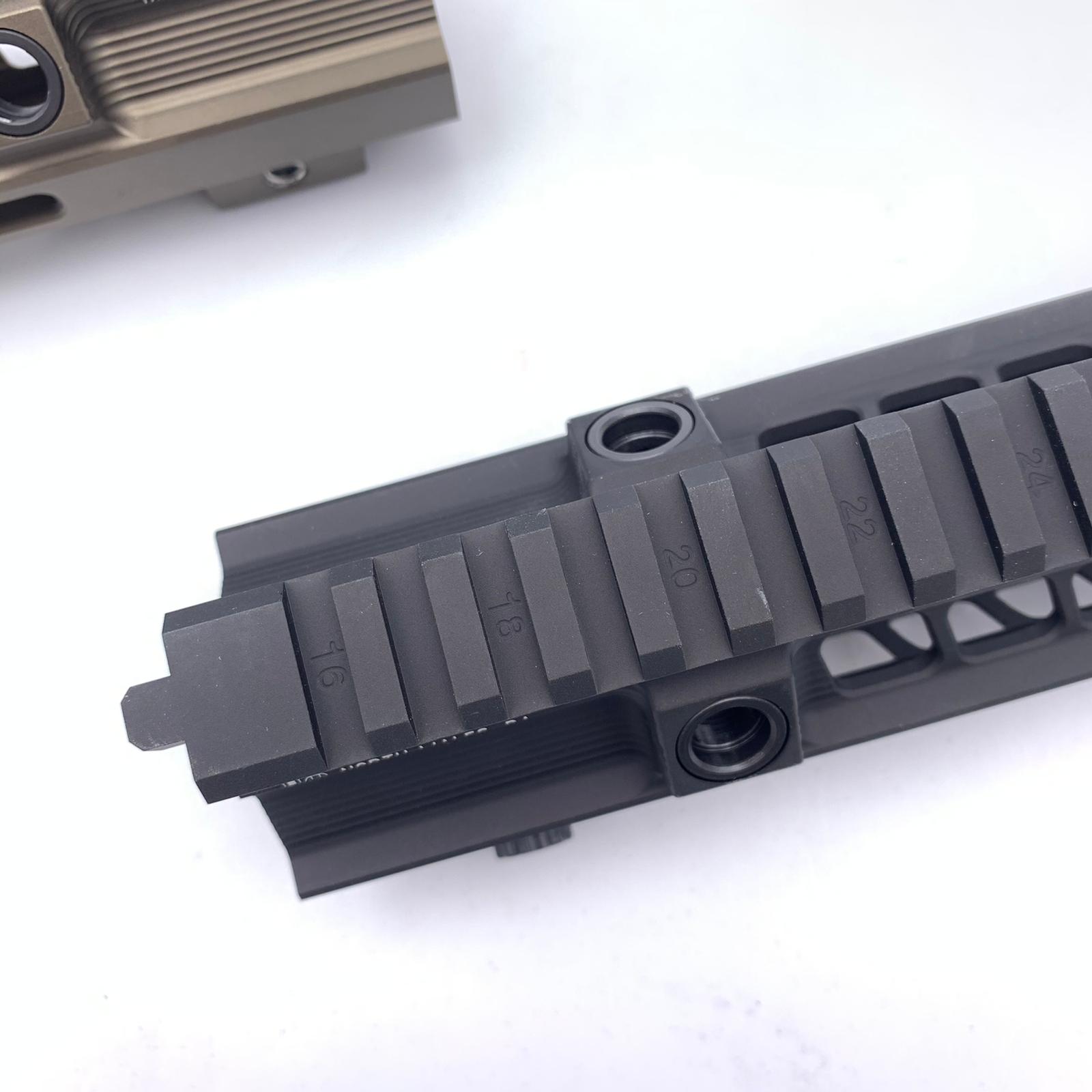 Artisan SMR 416 MK15 Style 10.5 inch M-LOK Handguard Rail for Airsoft AEG /GBB / EBB-Tokyo Marui EBB-Black