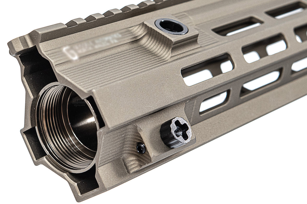 Artisan MK15 416 Style 9.5 inch M-LOK Handguard Rail for Airsoft AEG / GBB / EBB ( Black / DDC )-AEG / GBB-Black