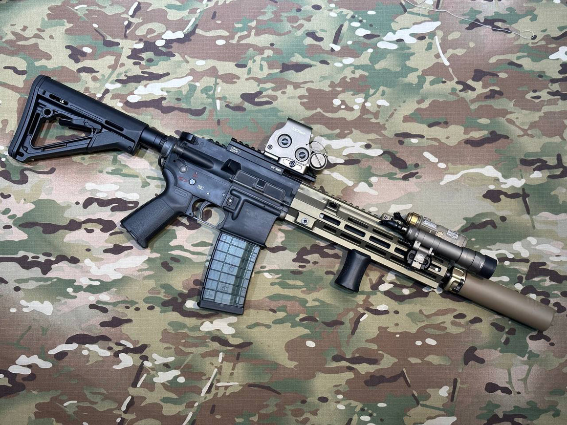 Artisan MK15 416 Style 9.5 inch M-LOK Handguard Rail for Airsoft AEG / GBB / EBB ( Black / DDC )-AEG / GBB-Black