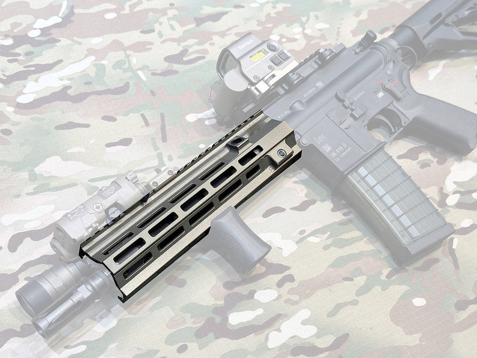 Artisan MK15 416 Style 9.5 inch M-LOK Handguard Rail for Airsoft AEG / GBB / EBB ( Black / DDC )-AEG / GBB-Black