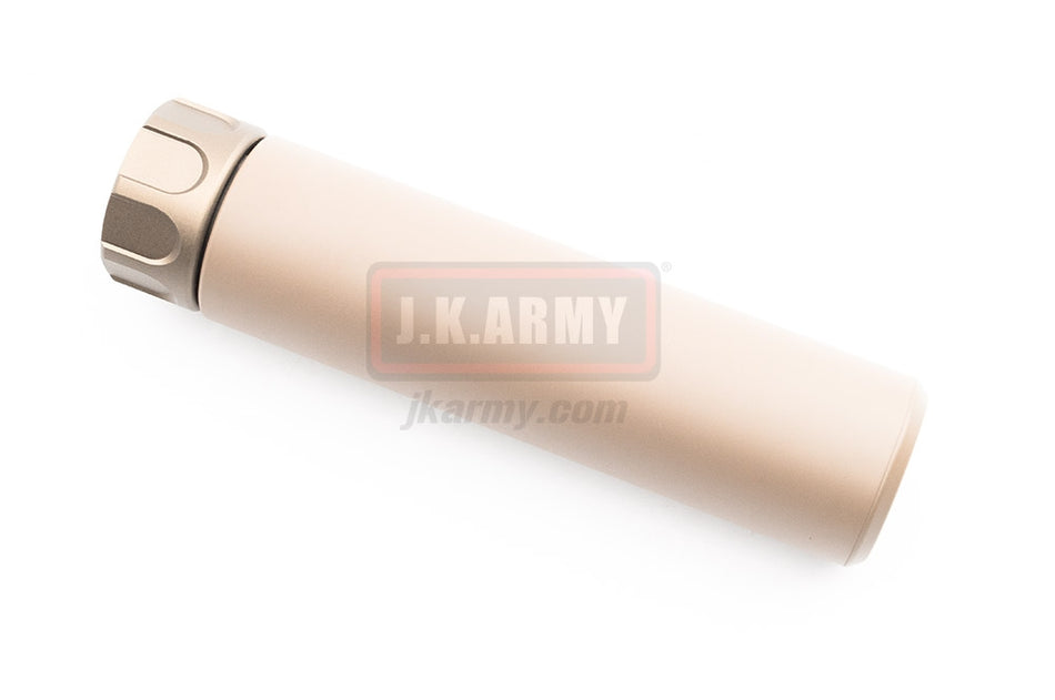 Airsoft Artisan SOCOM RC 1 Dummy Suppressor / Barrel Extension with 4P Flash Hider ( Dark Earth ) ( 14mm CCW )