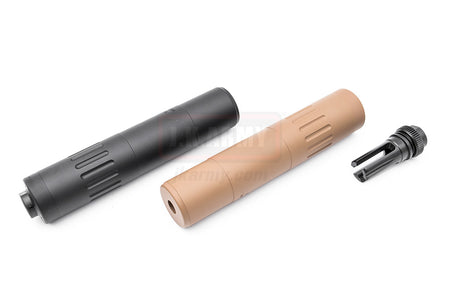 ARTISAN M4 2000 Style Dummy Barrel Extension with Flash Hider 14mm CCW + AT2000R Tracer Unit ( BK / DE )-Dark Earth ( DE )