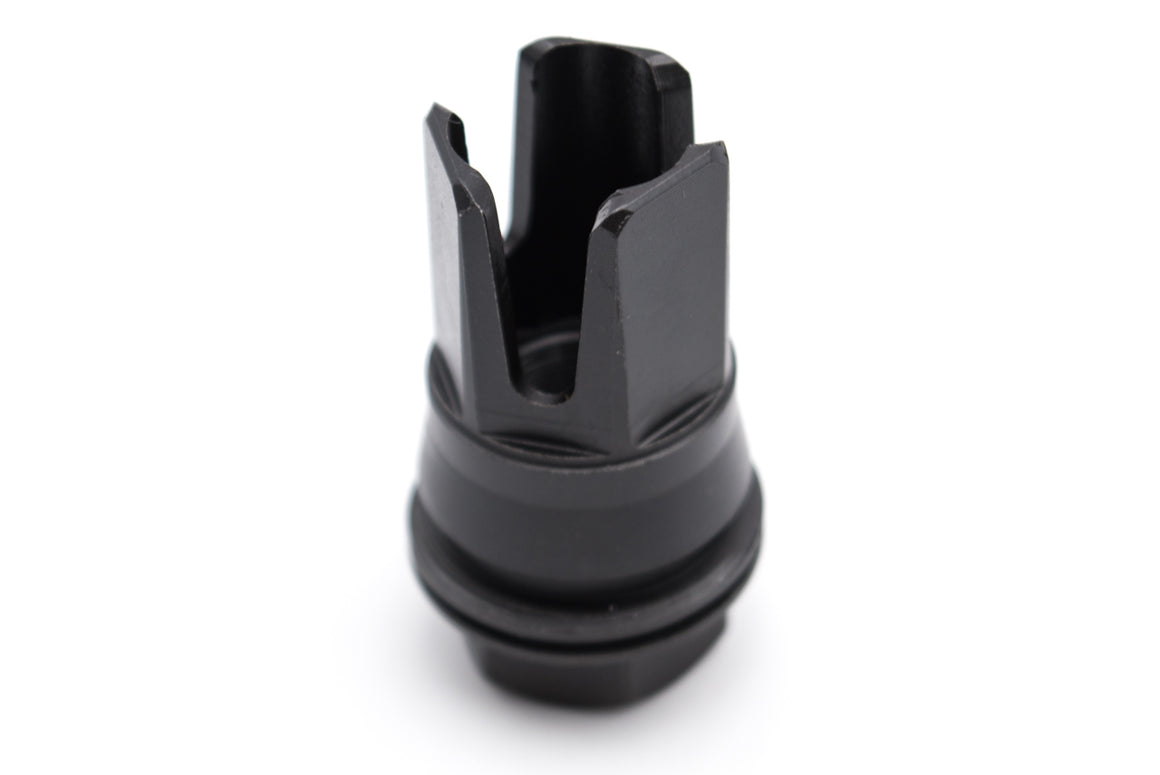 ARTISAN 3 Prong Muzzle Brake Flash Hider for Airsoft MCX QD Dummy Suppressor ( Black ) ( QPQ )