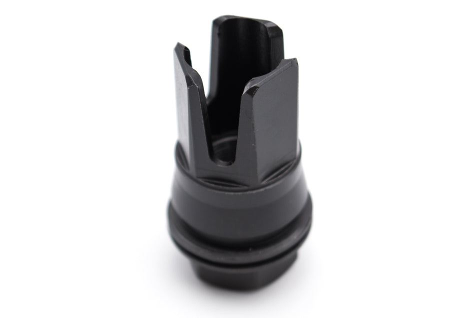 ARTISAN 3 Prong Muzzle Brake Flash Hider for Airsoft MCX QD Dummy Suppressor ( Black ) ( QPQ )