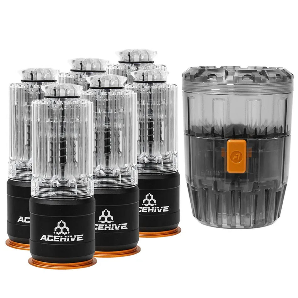 Acetech Acehive X Spawner 80Rds BBs For 40mm Grenade Launchers ( Smash Pack ) ( Acehive Cartridges X 6 )