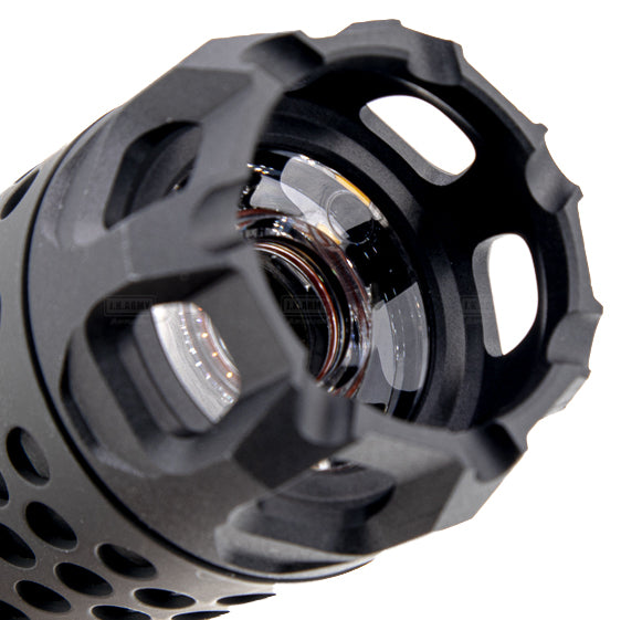 Acetech Predator MKIII Dummy Suppressor / Barrel Extension M14 CCW with Blaster MS Tracer Inside ( Black )