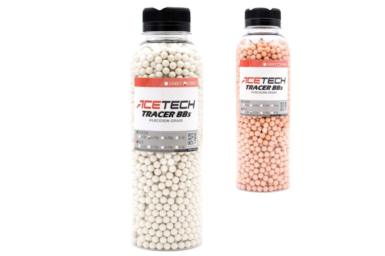 Acetech Tracer BBs 0.25g 6mm 2700CT ( Bottle ) ( Green / Red )-Red