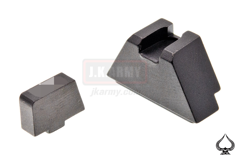Ace 1 Arms Tritium Iron Suppressor G-Sight Set for G18 GBB Airsoft-Yellow