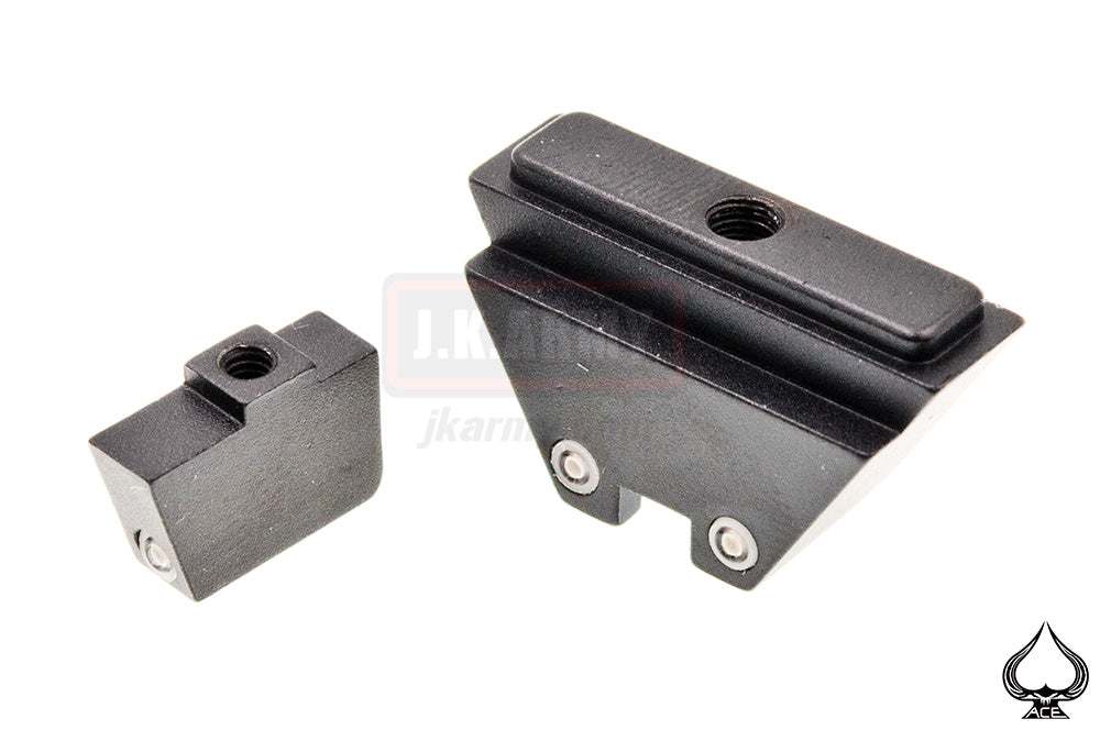 Ace 1 Arms Tritium Iron Suppressor G-Sight Set for G18 GBB Airsoft-Yellow