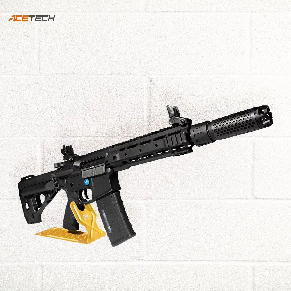Acetech Predator MKIII Dummy Suppressor M14 CCW with Blaster M Tracer Inside ( Black ) ( Flame Effect )