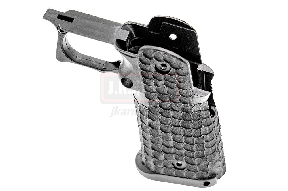 ARMY AF ST* Style Stipple Grip R601 Style for TM Hi-Capa Series GBB Pistol ( Black ) ( AF-HCGP01-BK )
